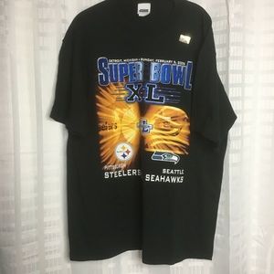 2006 Super Bowl L Steelers Seahawks Detroit Tee
